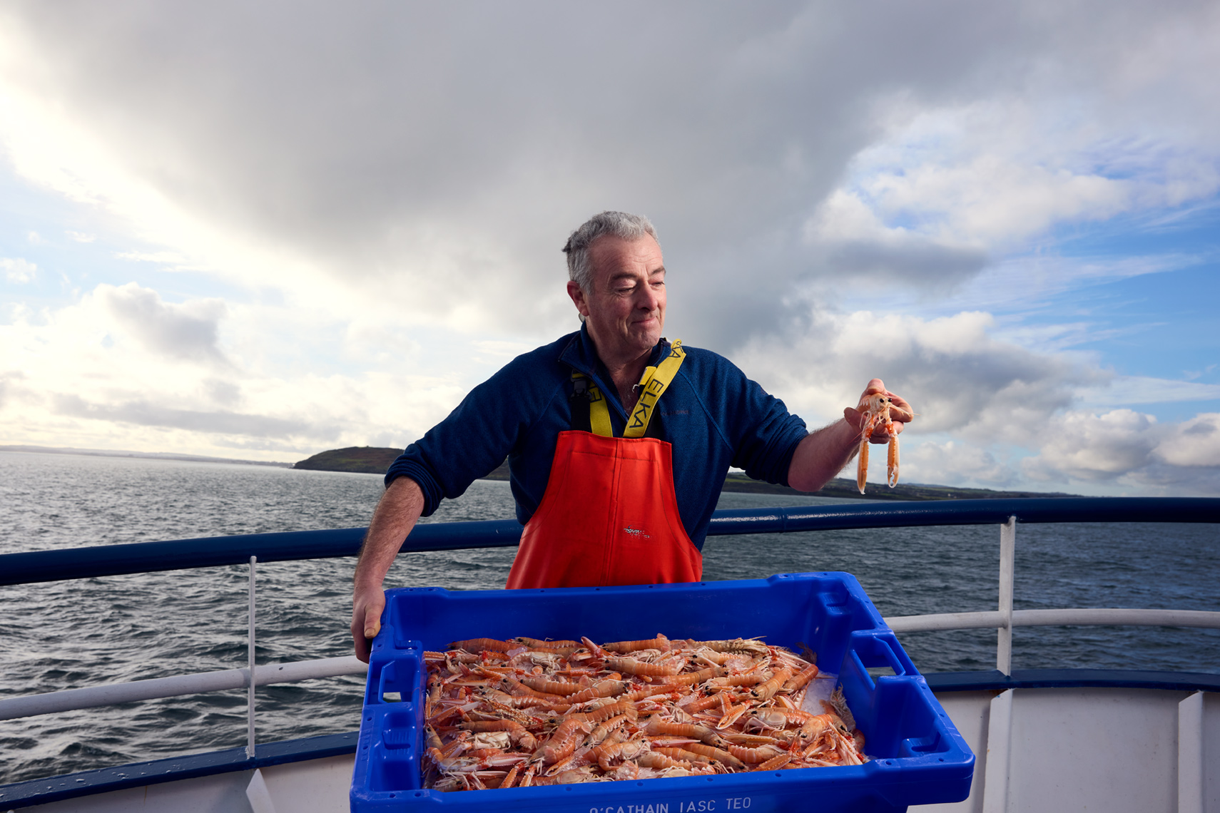 portrait photography: sustainable prawn  fishing
