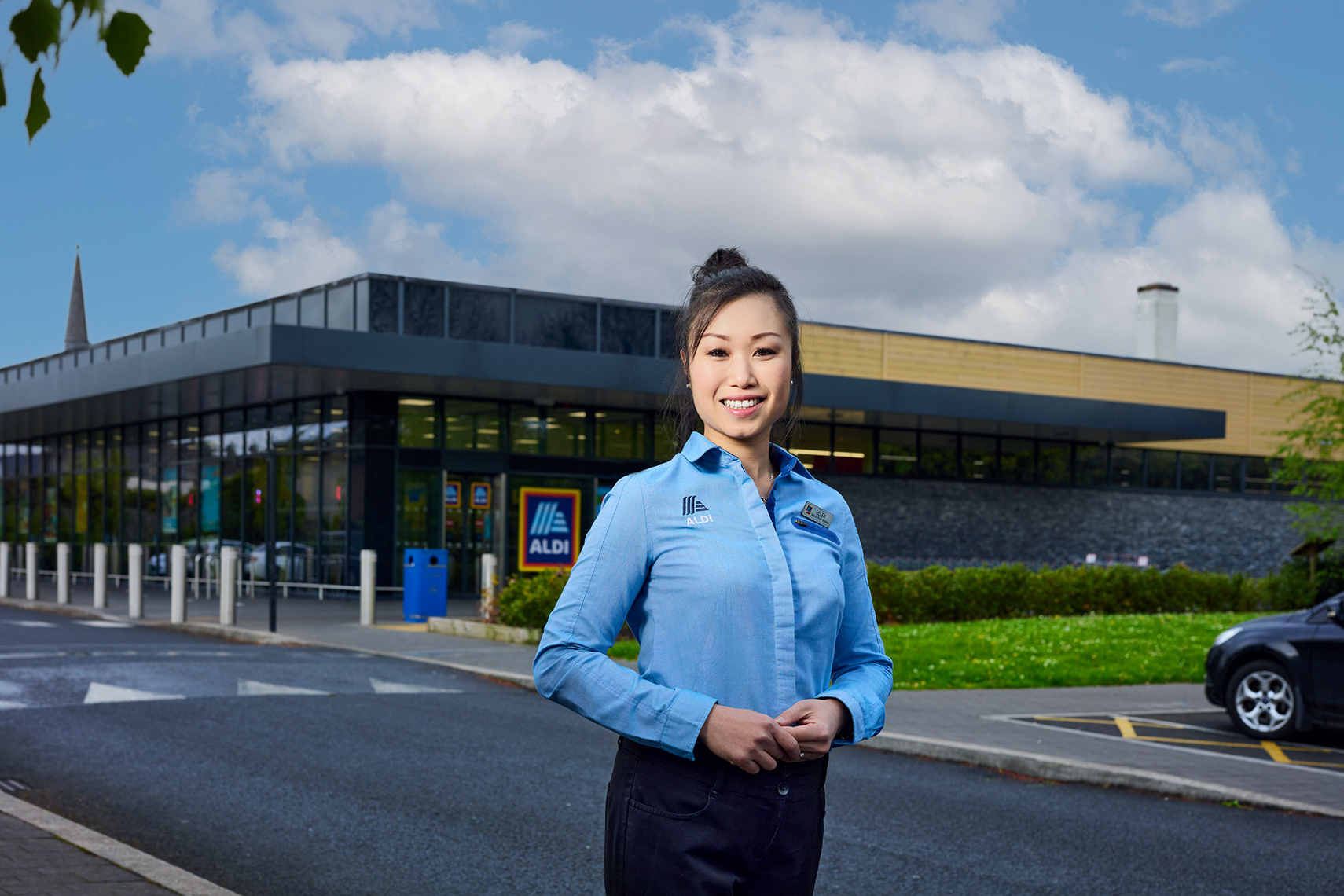 portrait photography: aldi employee portraits