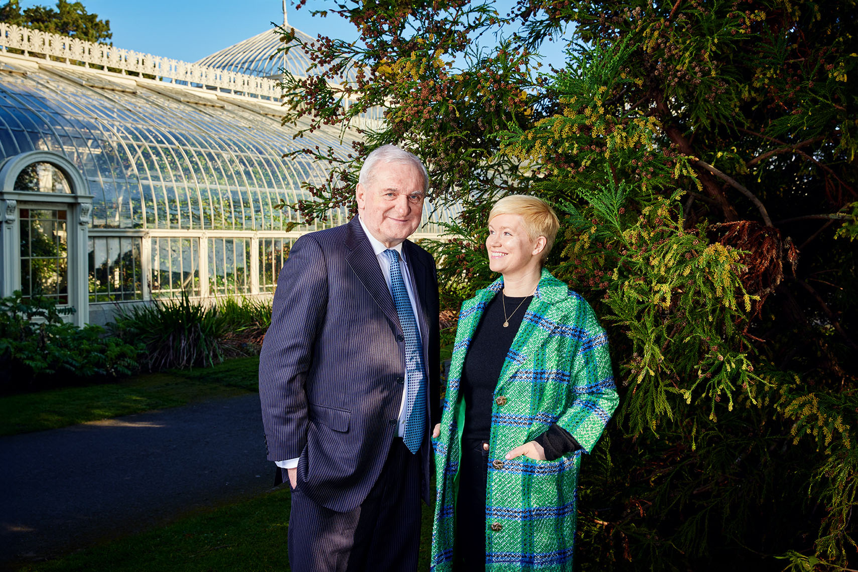 portrait photography: Bertie Ahern and Ccelia Ahern