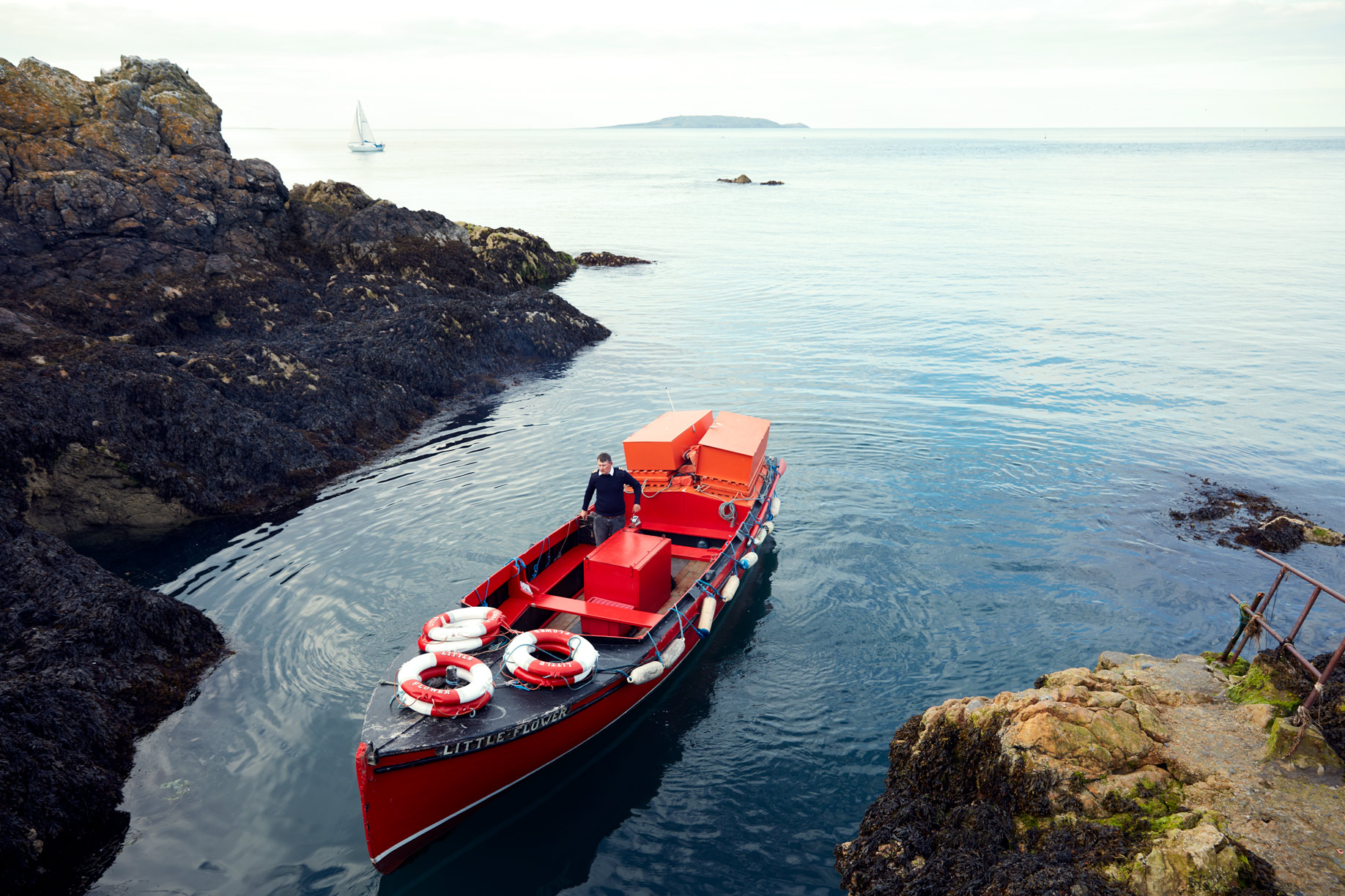 storytelling photography of an irish ferryman