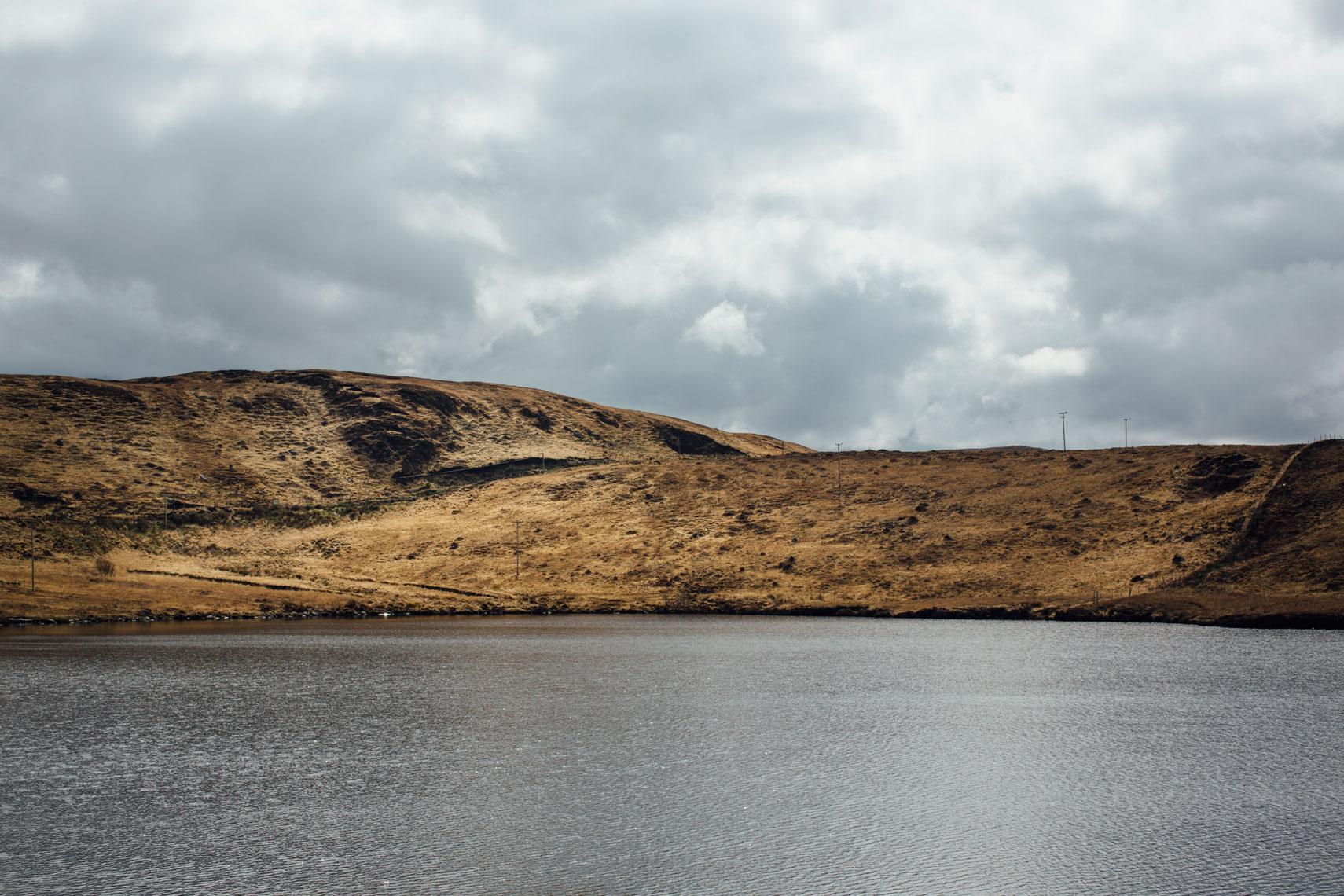 a sequence of photos that tell a story: a barren beautiful kerry landscape