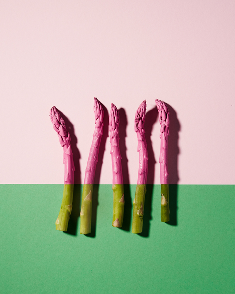 still life photographer: eat your asparagus
