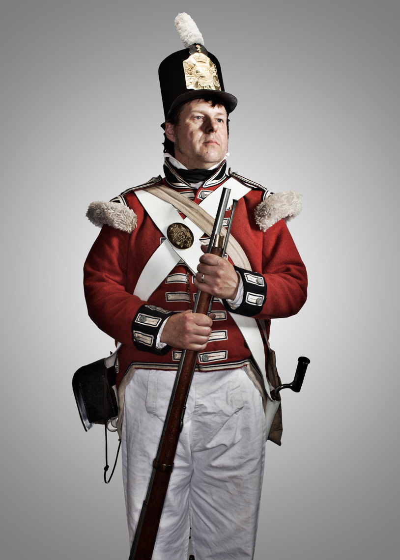 photography portraits: a photo series on an historical battle reenactment