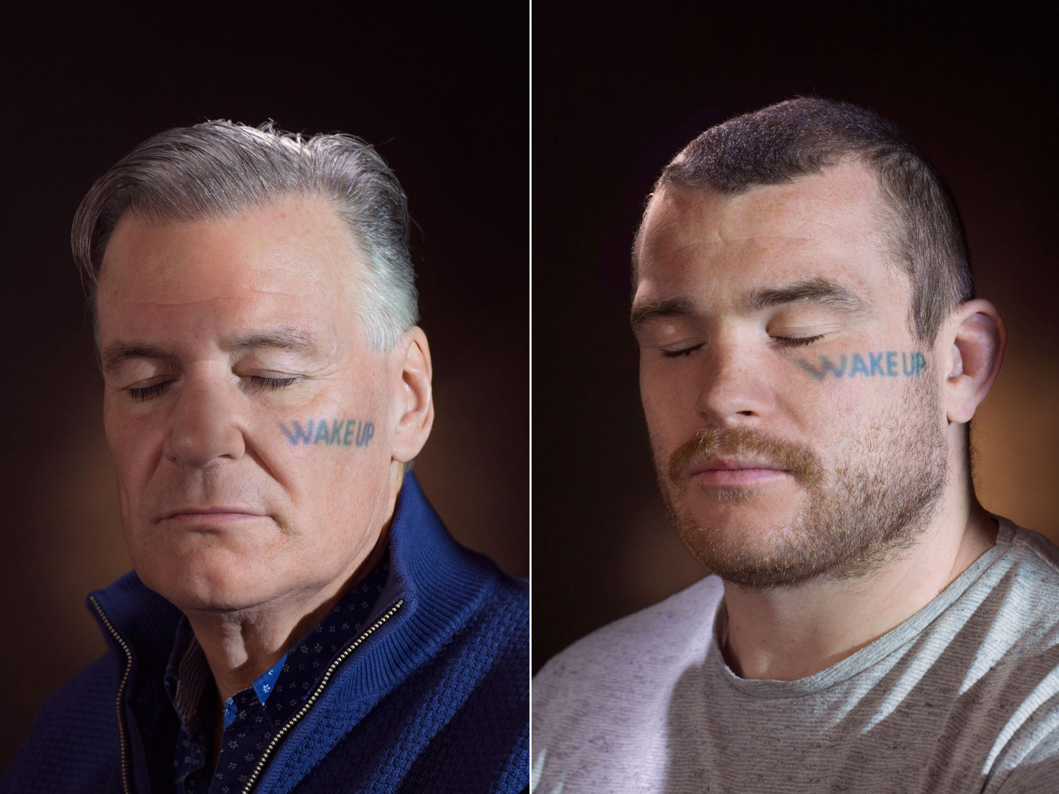 corporate portrait photography: suicide awareness campaign