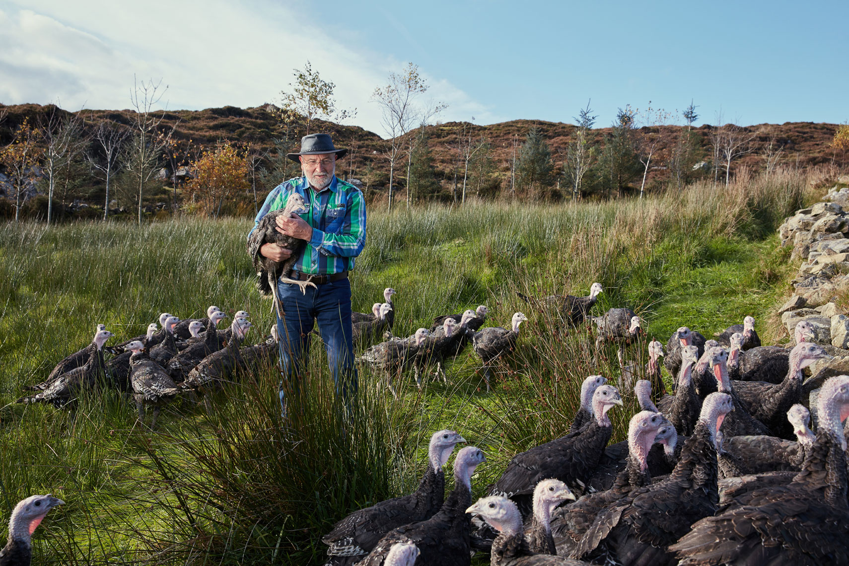 portrait photography: sustainable organic turkey farming in Ireland