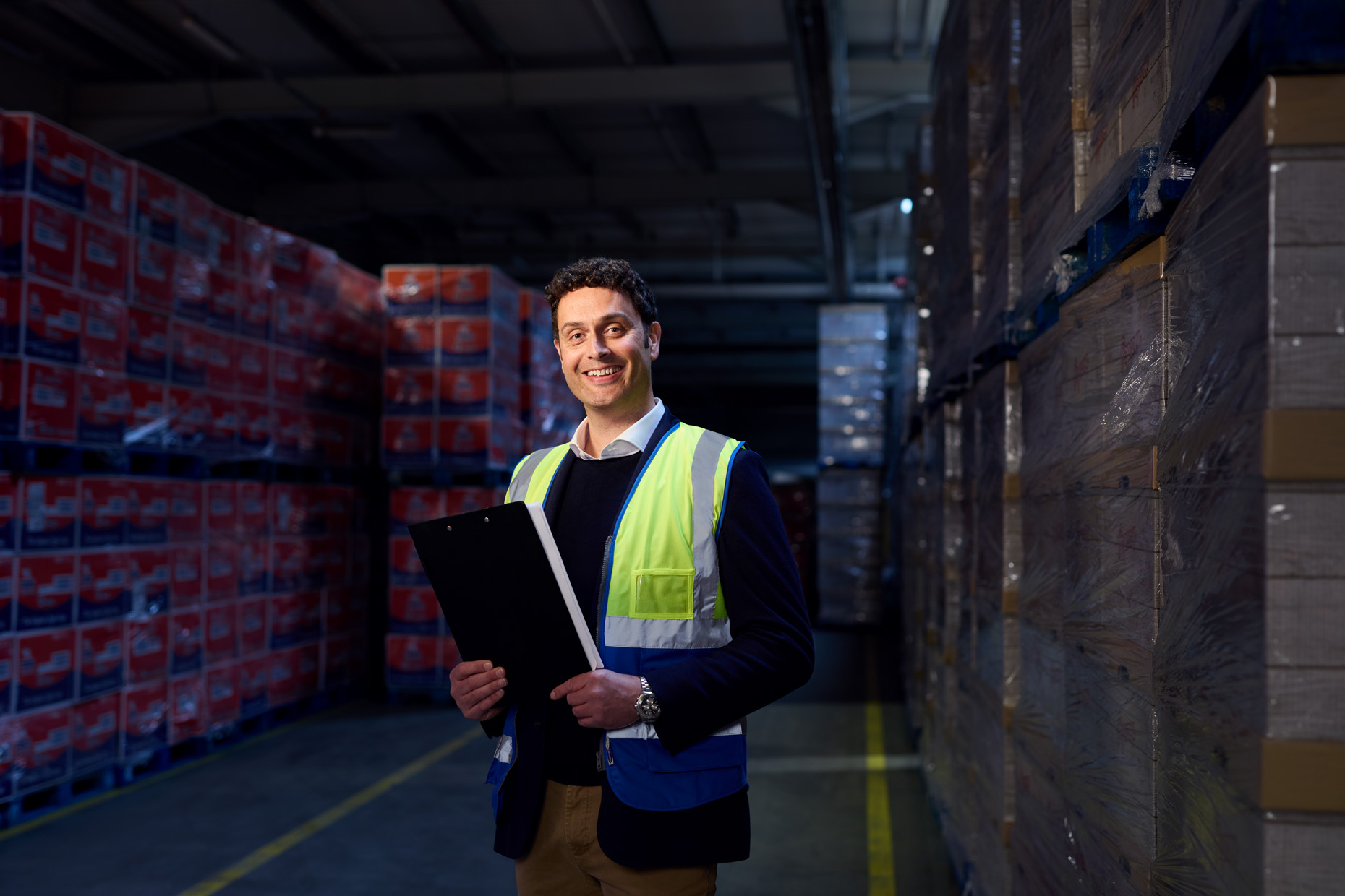 portrait photography: aldi warehouse manager